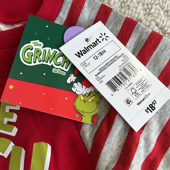 NWT - Grinch onesie. Size 12-18 months. - Picture 3 of 7